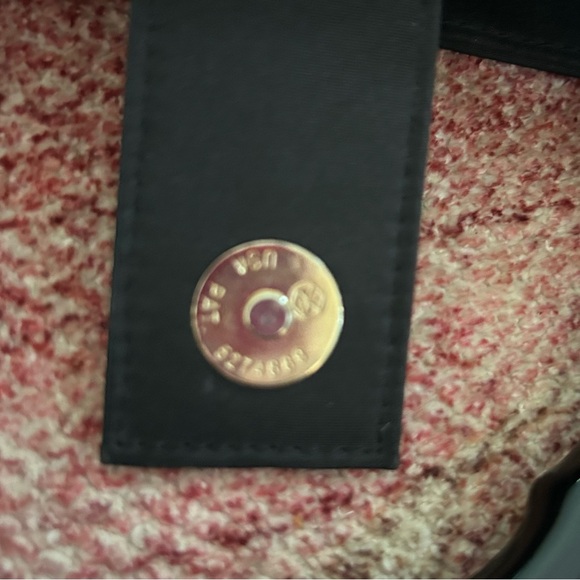 Tianni Black Embroidered Ladybug Handbag Faux Black Bamboo Handles - Picture 5 of 9